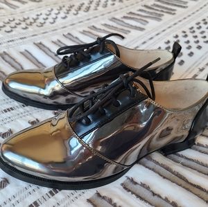 Nine West mirror oxfords